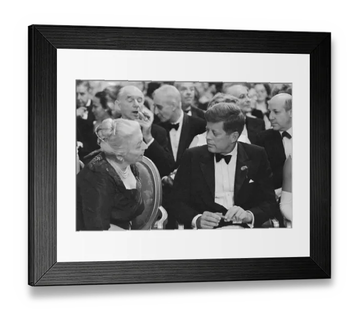 Framed Print : President Kennedy and Pearl Buck Framed Print : President Kennedy and Pearl Buck