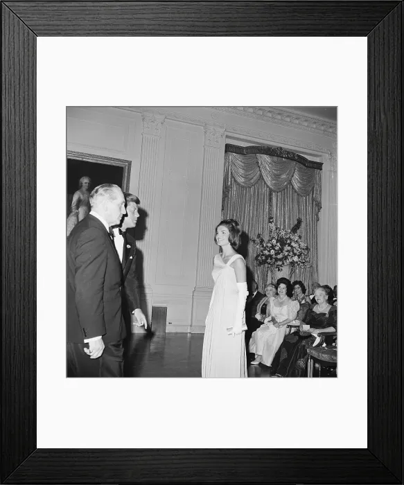 Framed Print : Mrs. Kennedy and Mary Hemingway Framed Print : Mrs. Kennedy and Mary Hemingway