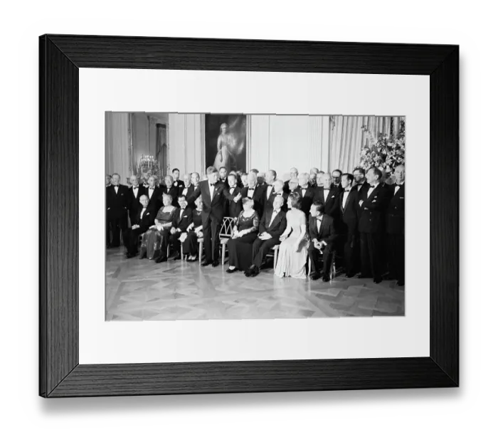 Framed Print : White House Dinner For Nobel Winners Framed Print : White House Dinner For Nobel Winners