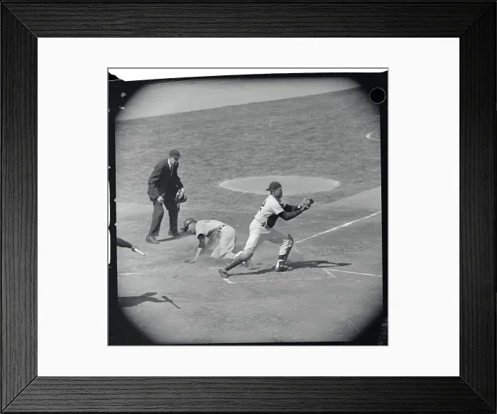 Framed Print : Landis and Howard, Right, Playing Baseball Framed Print : Landis and Howard, Right, Playing Baseball