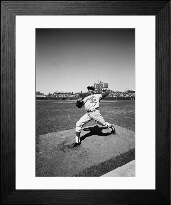Framed Print : Sandy Koufax Pitching - Action Shot Framed Print : Sandy Koufax Pitching - Action Shot