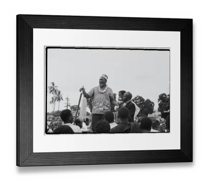 Framed Print : Kenyatta Speaking at Mombassa Rally Framed Print : Kenyatta Speaking at Mombassa Rally
