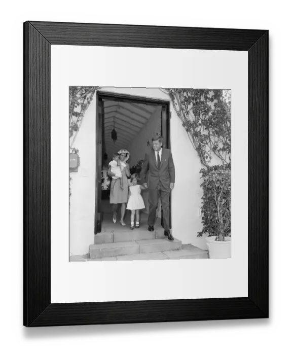 Framed Print : President Kennedy With Family Framed Print : President Kennedy With Family
