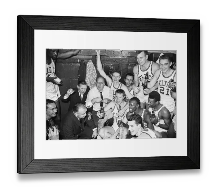 Framed Print : Boston Celtics Celebrate in Locker Room Framed Print : Boston Celtics Celebrate in Locker Room