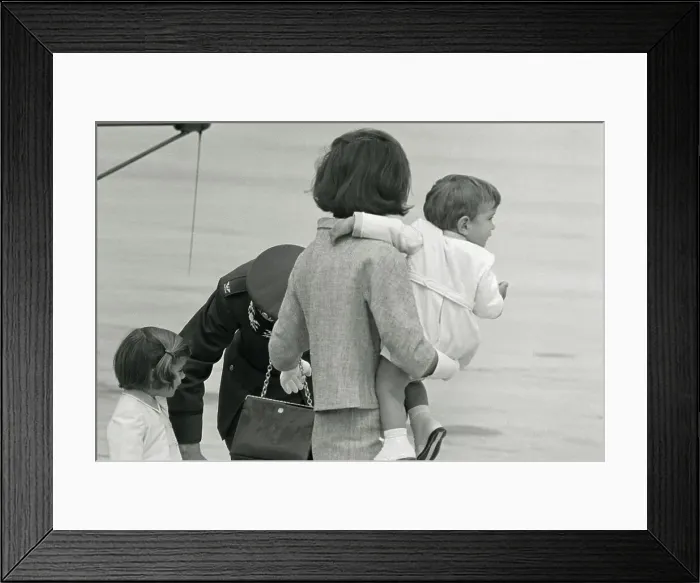 Framed Print : Jacqueline Bouvier Kennedy Carrying Young John F. Kennedy Jr Framed Print : Jacqueline Bouvier Kennedy Carrying Young John F. Kennedy Jr