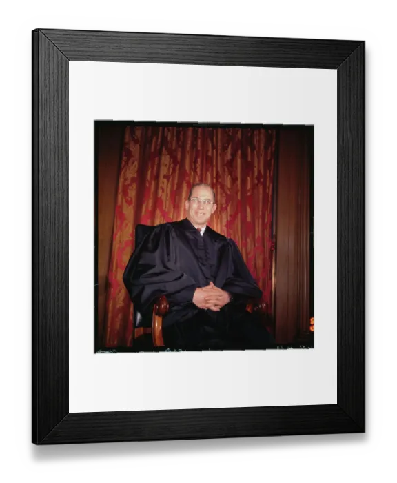 Framed Print : Byron R. White Smiling in His Robes Framed Print : Byron R. White Smiling in His Robes