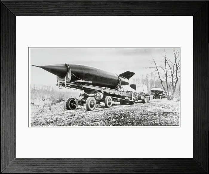 Framed Print : Russian Rocket Being Towed by Tank Framed Print : Russian Rocket Being Towed by Tank