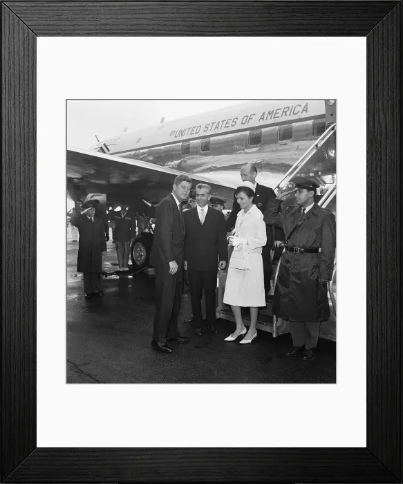 Framed Print : Shah of Iran Arriving for State Visit Framed Print : Shah of Iran Arriving for State Visit