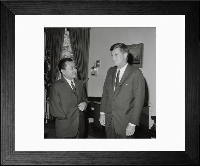 Framed Print : President Kennedy and Daniel Inouye Framed Print : President Kennedy and Daniel Inouye
