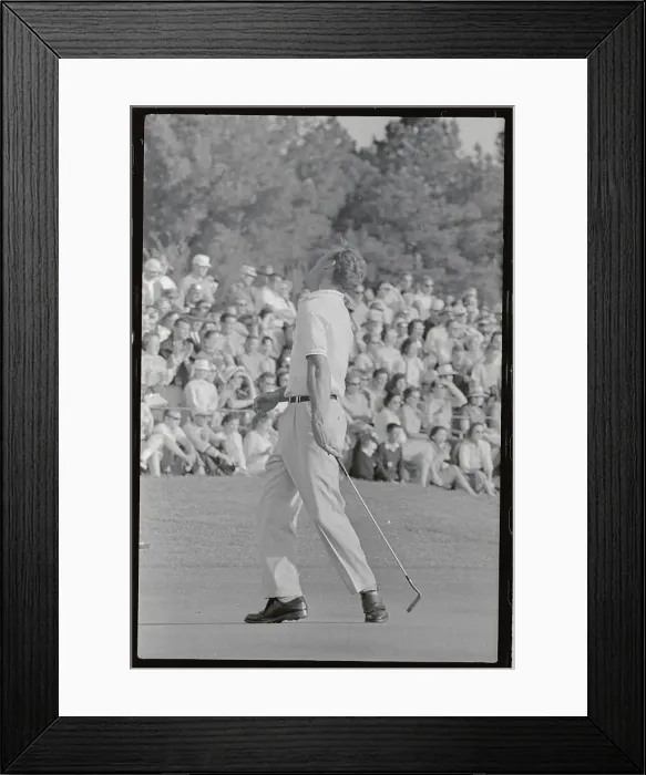 Framed Print : Arnold Palmer Turning Away from Missed Putt Framed Print : Arnold Palmer Turning Away from Missed Putt