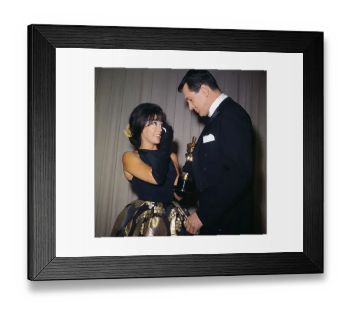 Framed Print : Rita Moreno and Rock Hudson at the Oscars Framed Print : Rita Moreno and Rock Hudson at the Oscars