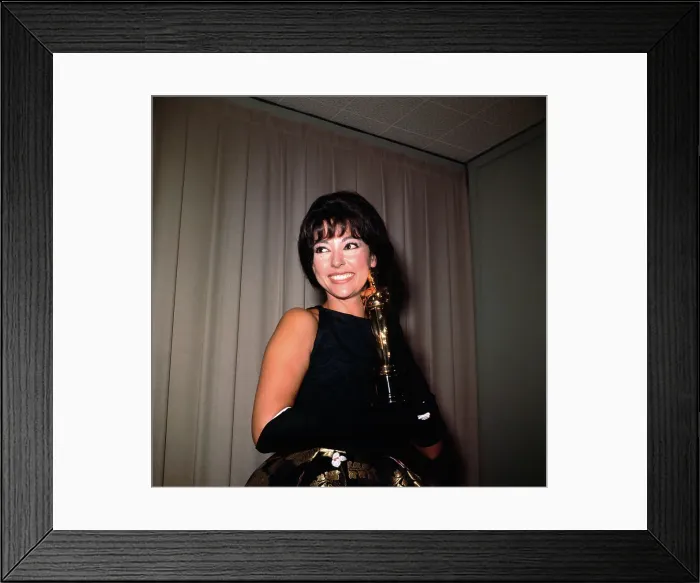 Framed Print : Rita Moreno Holding Award