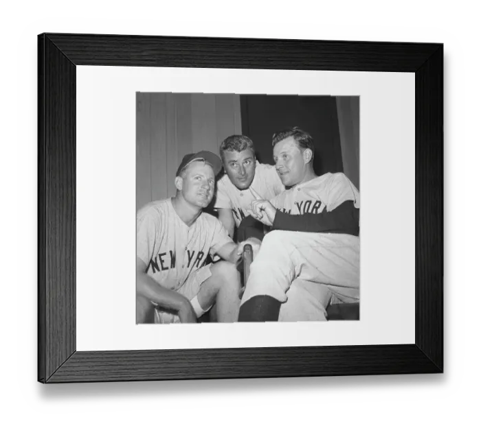 Framed Print : Whitey Ford Seated W / L. Arroyo & R. Houk Framed Print : Whitey Ford Seated W / L. Arroyo & R. Houk