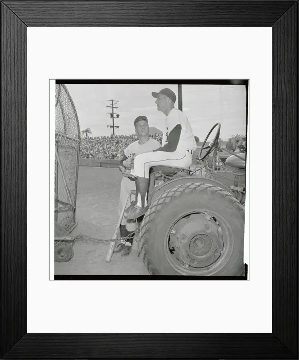 Framed Print : Al Kaline with Roger Maris Framed Print : Al Kaline with Roger Maris