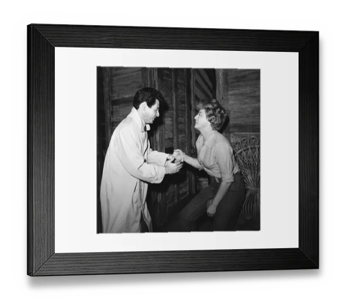 Framed Print : Eddie Fisher Congratulating Shelley Winters Framed Print : Eddie Fisher Congratulating Shelley Winters
