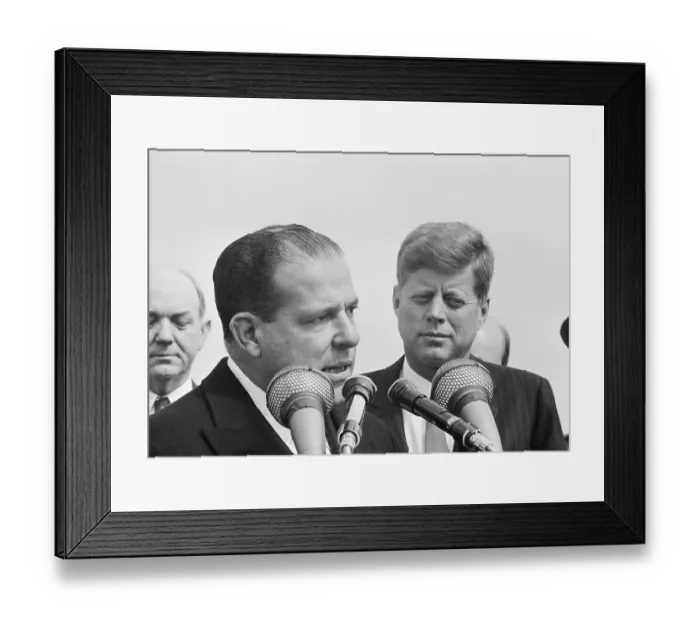 Framed Print : John Kennedy and Joao Goulart Framed Print : John Kennedy and Joao Goulart