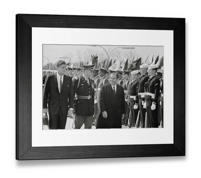 Framed Print : Joao Goulart Receiving Honors Framed Print : Joao Goulart Receiving Honors