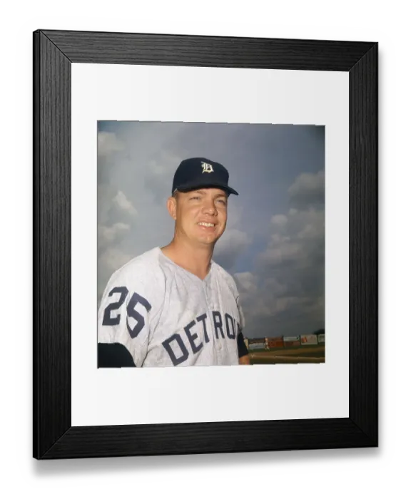 Framed Print : Portrait of Norm Cash Framed Print : Portrait of Norm Cash