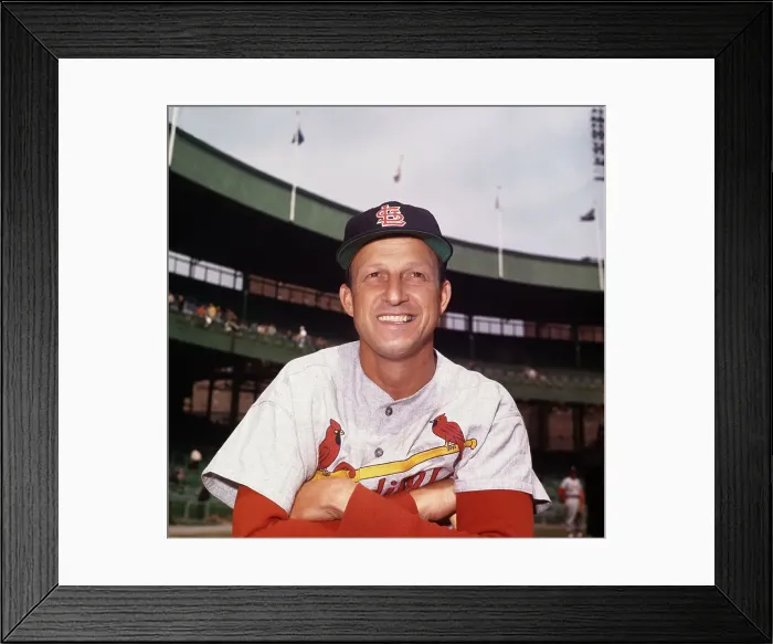 Framed Print : Stan Musial at Polo Grounds Framed Print : Stan Musial at Polo Grounds