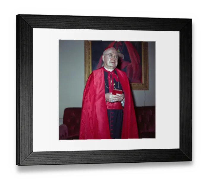 Framed Print : Francis Cardinal Spellman at His Home Framed Print : Francis Cardinal Spellman at His Home