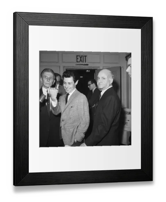 Framed Print : Eddie Fisher near Reporters Framed Print : Eddie Fisher near Reporters
