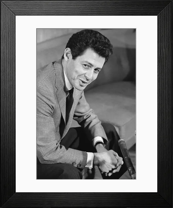 Framed Print : Eddie Fisher Speaking to Reporters Framed Print : Eddie Fisher Speaking to Reporters