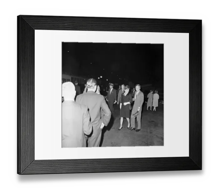 Framed Print : President Kennedy and his Wife Framed Print : President Kennedy and his Wife