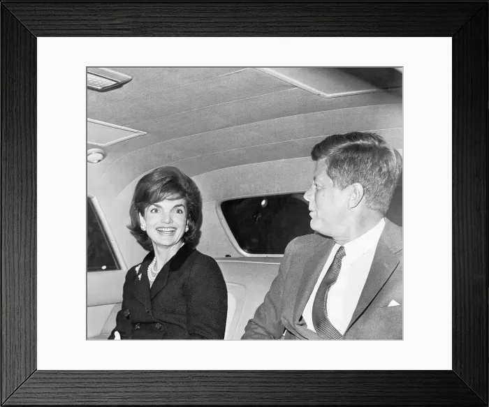 Framed Print : Mr. and Mrs Kennedy Arriving Home Framed Print : Mr. and Mrs Kennedy Arriving Home