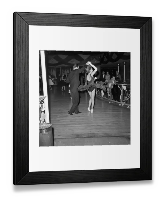 Framed Print : Dancers Doing the Lindy Hop at Roseland Framed Print : Dancers Doing the Lindy Hop at Roseland