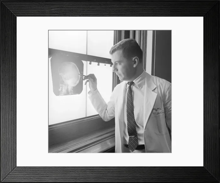 Framed Print : Doctor Describing Brain Injury of Boxer Benny Paret Framed Print : Doctor Describing Brain Injury of Boxer Benny Paret
