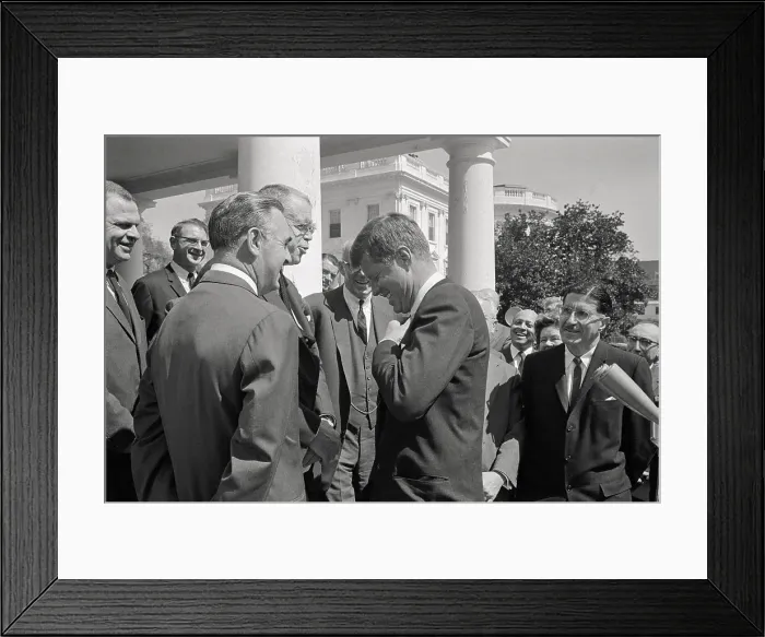 Framed Print : President Kennedy Meeting with Physicians Framed Print : President Kennedy Meeting with Physicians