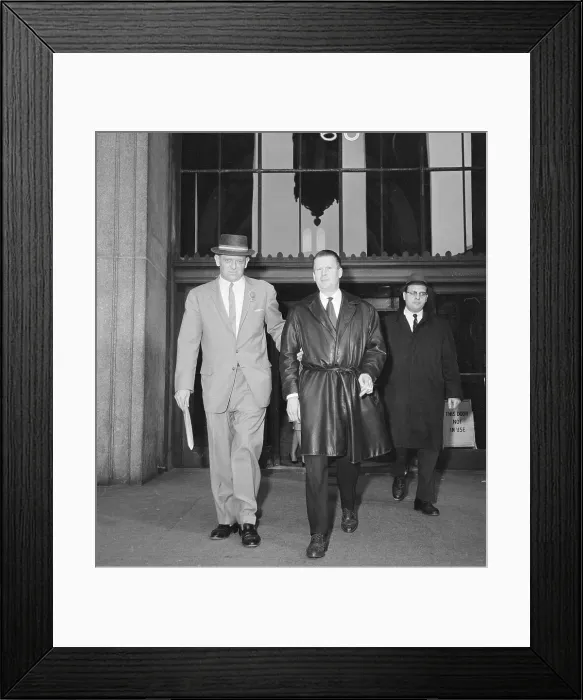 Framed Print : Edward Egan Escorting Jacques Angelvin Framed Print : Edward Egan Escorting Jacques Angelvin