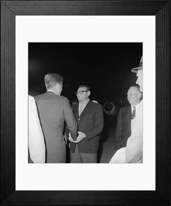 Framed Print : John Kennedy and Frankie Laine Framed Print : John Kennedy and Frankie Laine