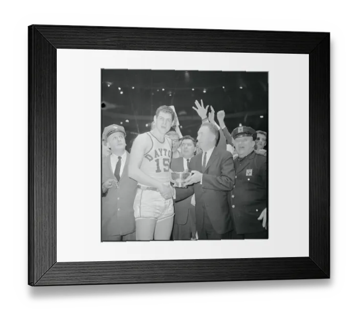 Framed Print : Basketball Player Receiving Trophy Framed Print : Basketball Player Receiving Trophy
