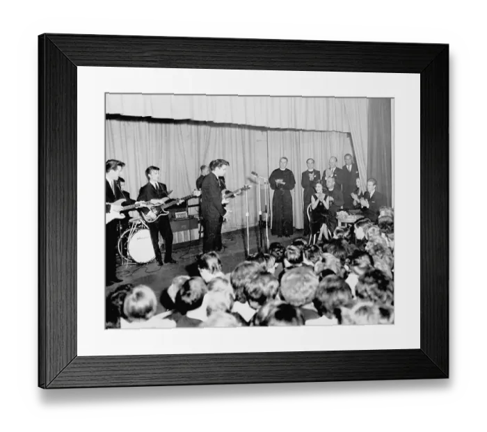 Framed Print : Princess Margaret Hears Cliff Richard and the Shadows Framed Print : Princess Margaret Hears Cliff Richard and the Shadows