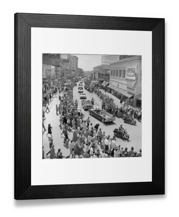 Framed Print : President Kennedy's Motorcade Framed Print : President Kennedy's Motorcade