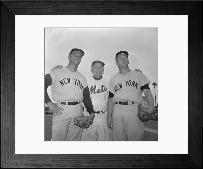 Framed Print : Casey Stengel with 1962 Yankees in Uniform Framed Print : Casey Stengel with 1962 Yankees in Uniform