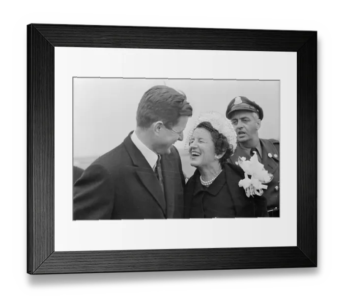 Framed Print : Rose Kennedy Laughing with Her Son Edward Kennedy Framed Print : Rose Kennedy Laughing with Her Son Edward Kennedy