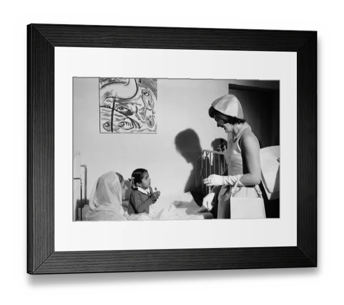 Framed Print : Jacqueline Kennedy Smiling After Giving a Lollipop to a Child Framed Print : Jacqueline Kennedy Smiling After Giving a Lollipop to a Child