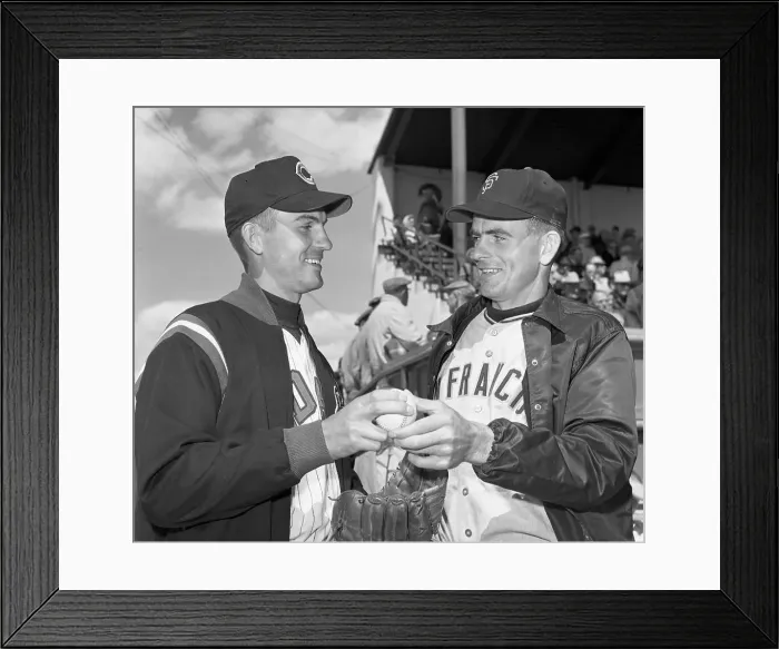 Framed Print : Jim Perry. Brother beat brother at the opening of the exhibition season Framed Print : Jim Perry. Brother beat brother at the opening of the exhibition season