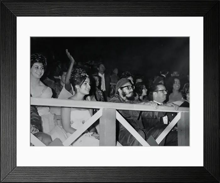 Framed Print : Fidel Castro and Osvaldo Dorticos Watching Carnival Framed Print : Fidel Castro and Osvaldo Dorticos Watching Carnival