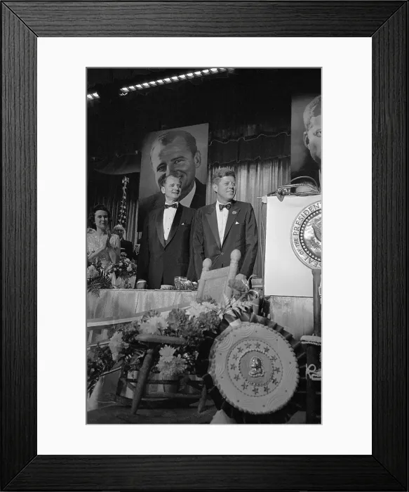 Framed Print : John Kennedy and George Smathers Framed Print : John Kennedy and George Smathers
