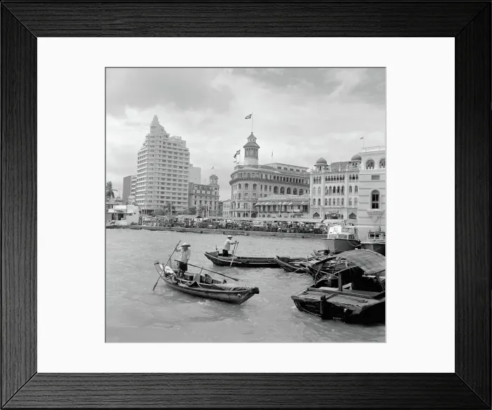 Framed Print : Boats in Waters of Singapore Framed Print : Boats in Waters of Singapore