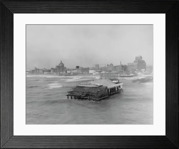 Framed Print : Disappearing Pier Framed Print : Disappearing Pier