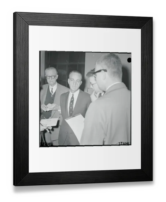 Framed Print : Roy Cohn Talking to Reporters Framed Print : Roy Cohn Talking to Reporters