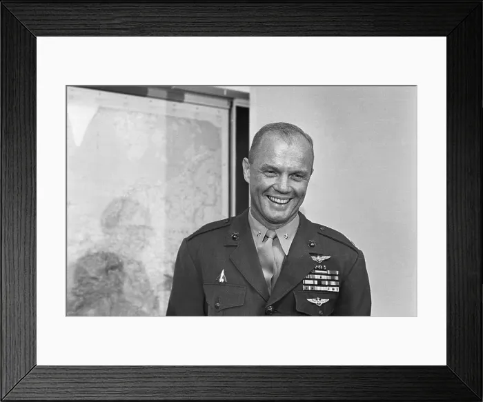 Framed Print : Glenn Smiles W / Newly Awarded Medals Framed Print : Glenn Smiles W / Newly Awarded Medals