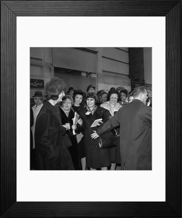 Framed Print : Mrs. Kennedy Receiving Warm Welcome Framed Print : Mrs. Kennedy Receiving Warm Welcome