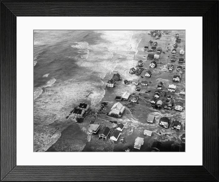 Framed Print : Jersey Shore Devastation After Storm Framed Print : Jersey Shore Devastation After Storm