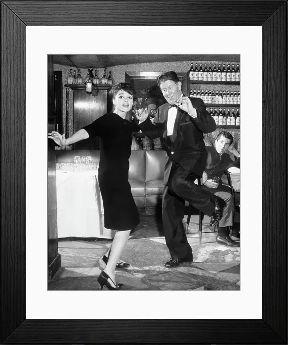Framed Print : Anna Maria Alberghetti and Rudy Vallee Do The Twist Framed Print : Anna Maria Alberghetti and Rudy Vallee Do The Twist