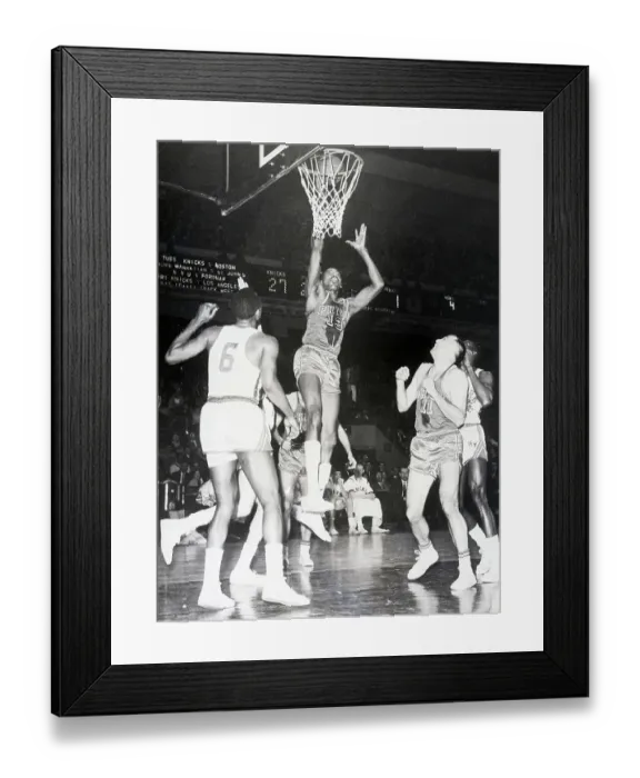 Framed Print : Wilt Chamberlain Going For Lay-Up Framed Print : Wilt Chamberlain Going For Lay-Up